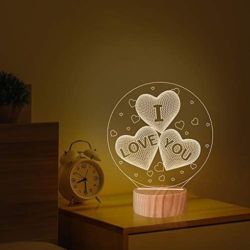 I Love You 3D Night Light